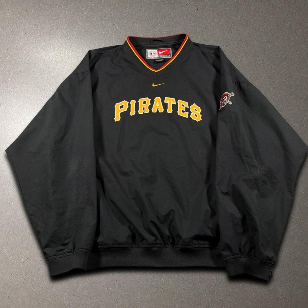 Vintage Y2K Nike MLB Pittsburgh Pirates Windbreaker - Fits Men's XL!